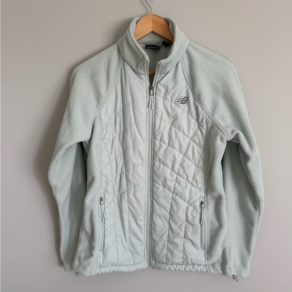 New Balance Quilted Fleece Zip Up Jacket